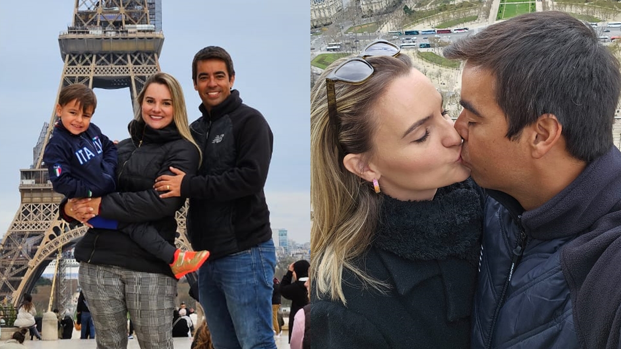 Ex-paquita Thalita Ribeiro é pedida em casamento por ex-ator mirim em Paris