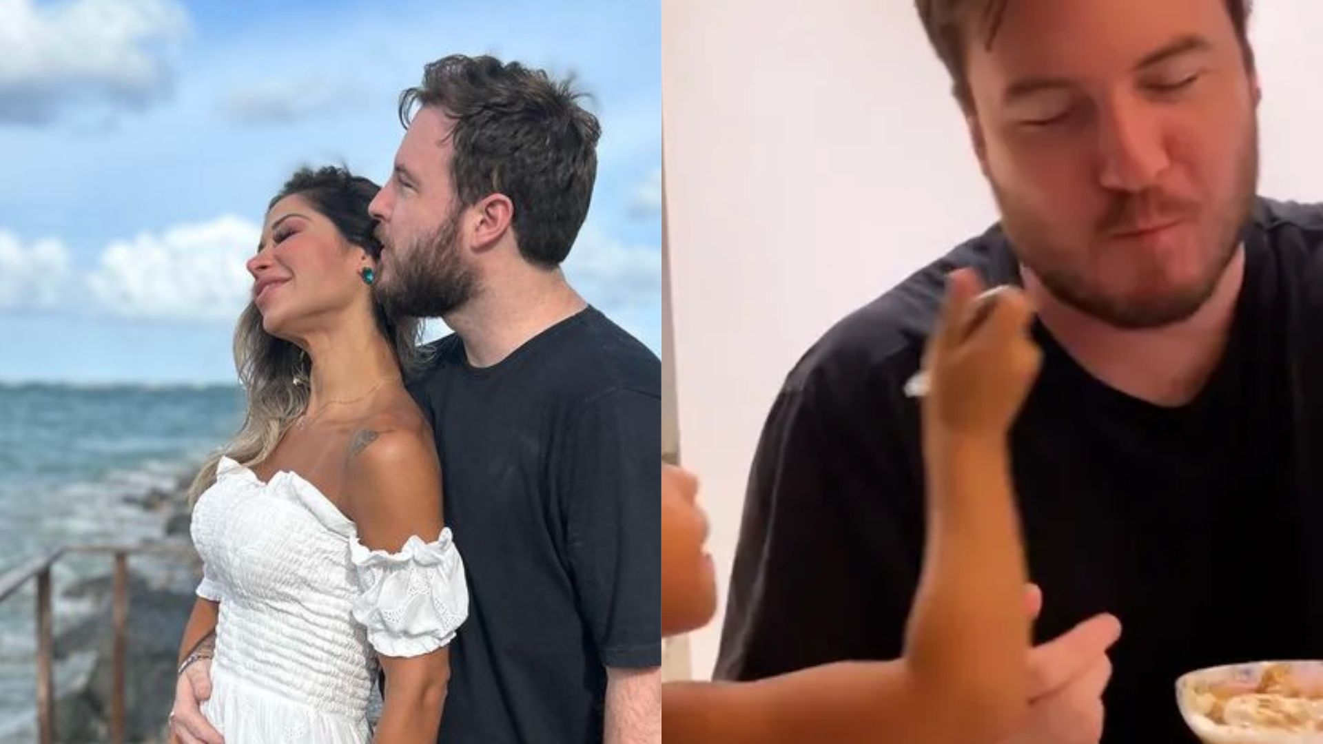Após assumir namoro, Thiago Nigro surge em momento fofo com a filha de Maíra Cardi