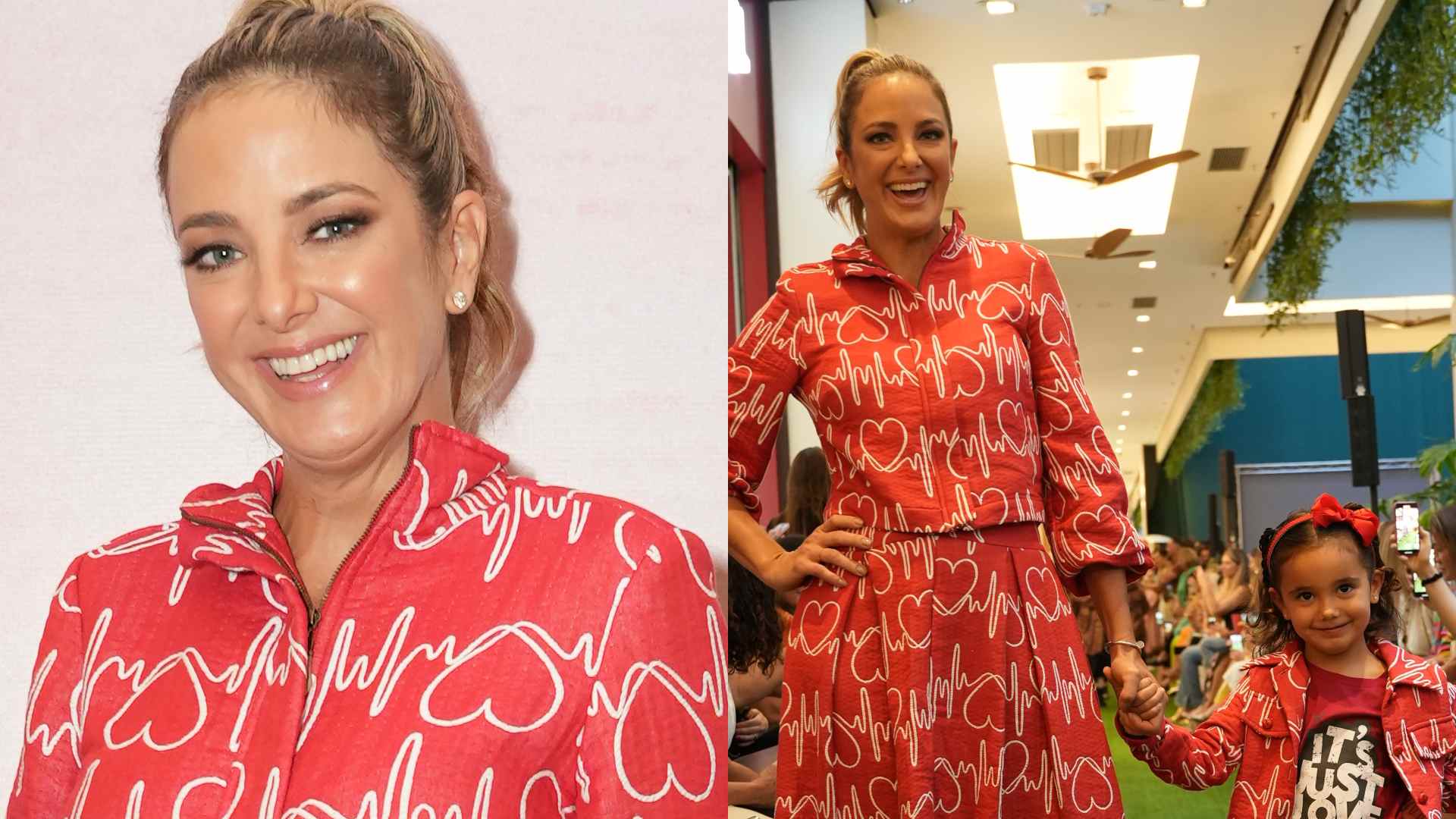 Filha caçula de Ticiane Pinheiro rouba a cena durante desfile de moda