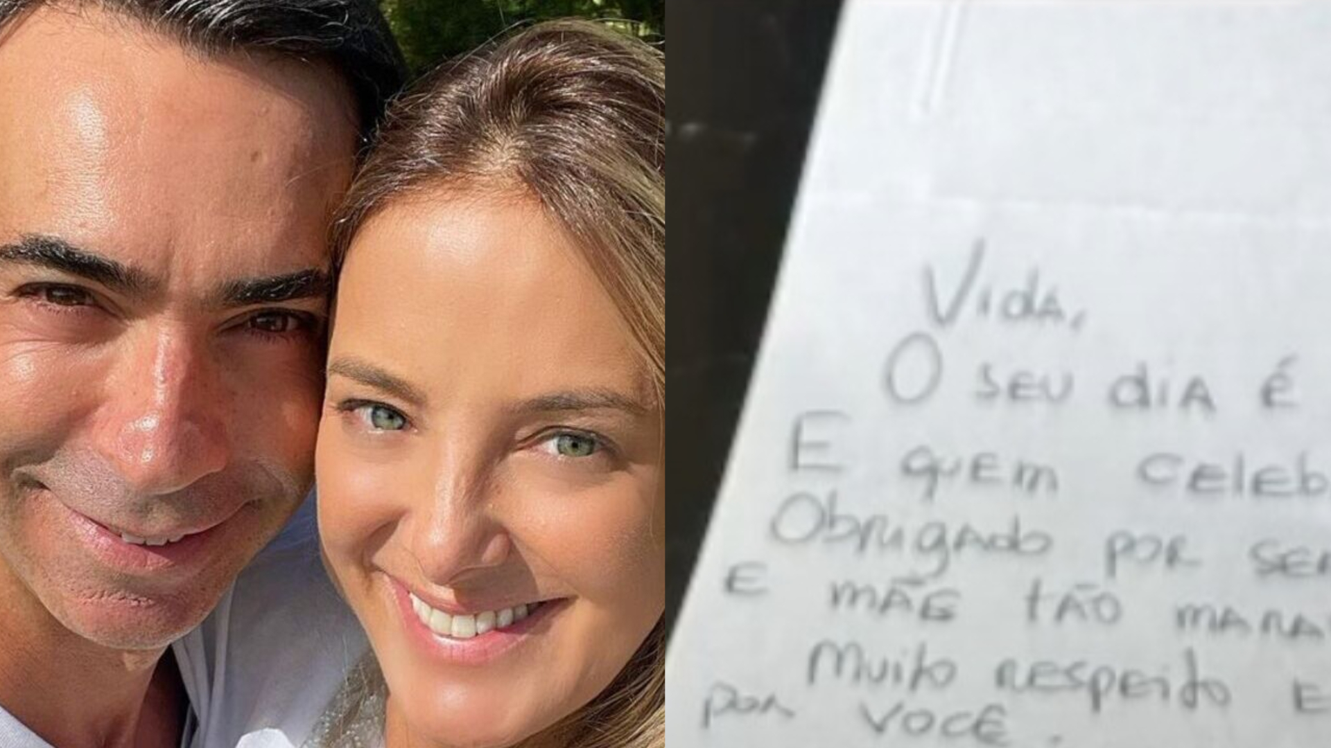 Ticiane Pinheiro ganha presente especial de César Tralli: ”Muito respeito”