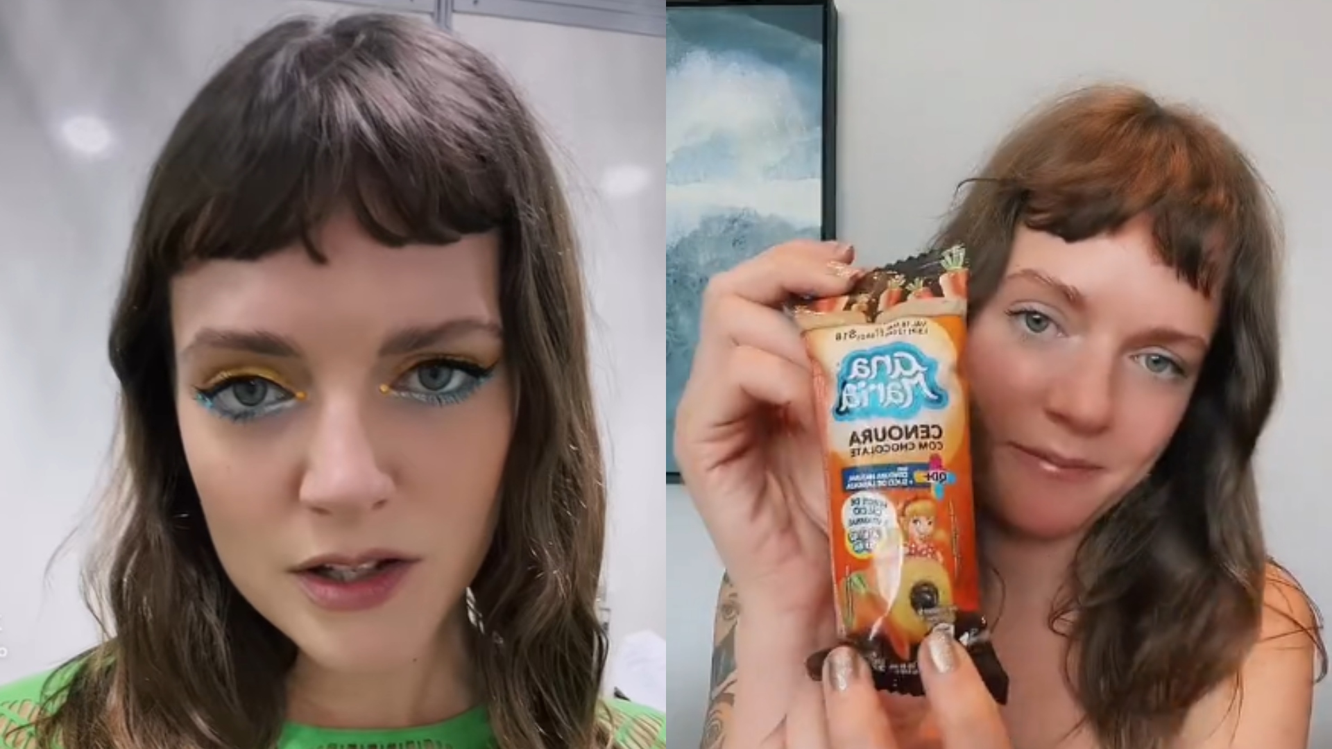 Tove Lo surge experimentando doces brasileiros enviados por fãs