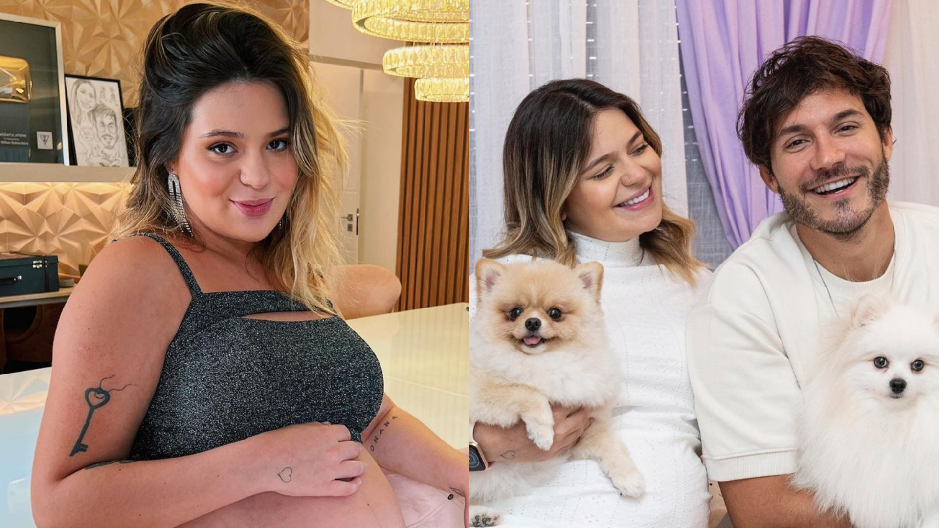 Na reta final da gravidez, Viih Tube deixa barrigão à mostra em linda foto com a família: ”Nós 5 pra tudo”