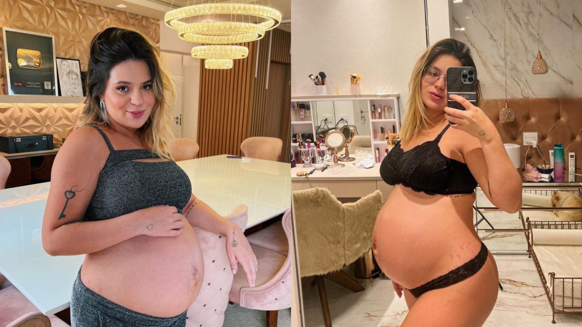 Gravidíssima, Viih Tube nega nascimento de Lua: ‘Na barriga’