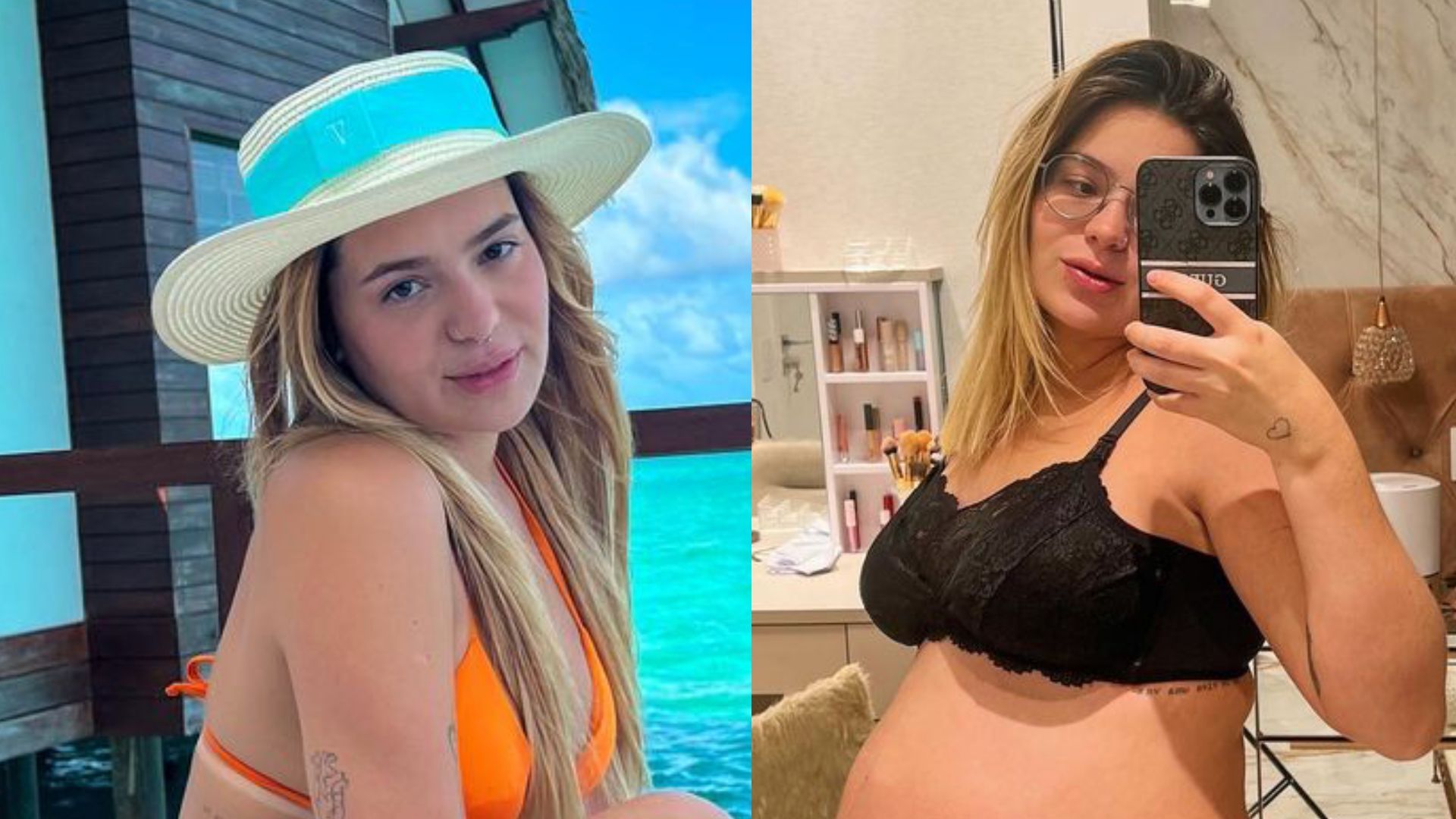 Completamente nua, Viih Tube o barrigão antes de dar à luz: “Perfeita!”