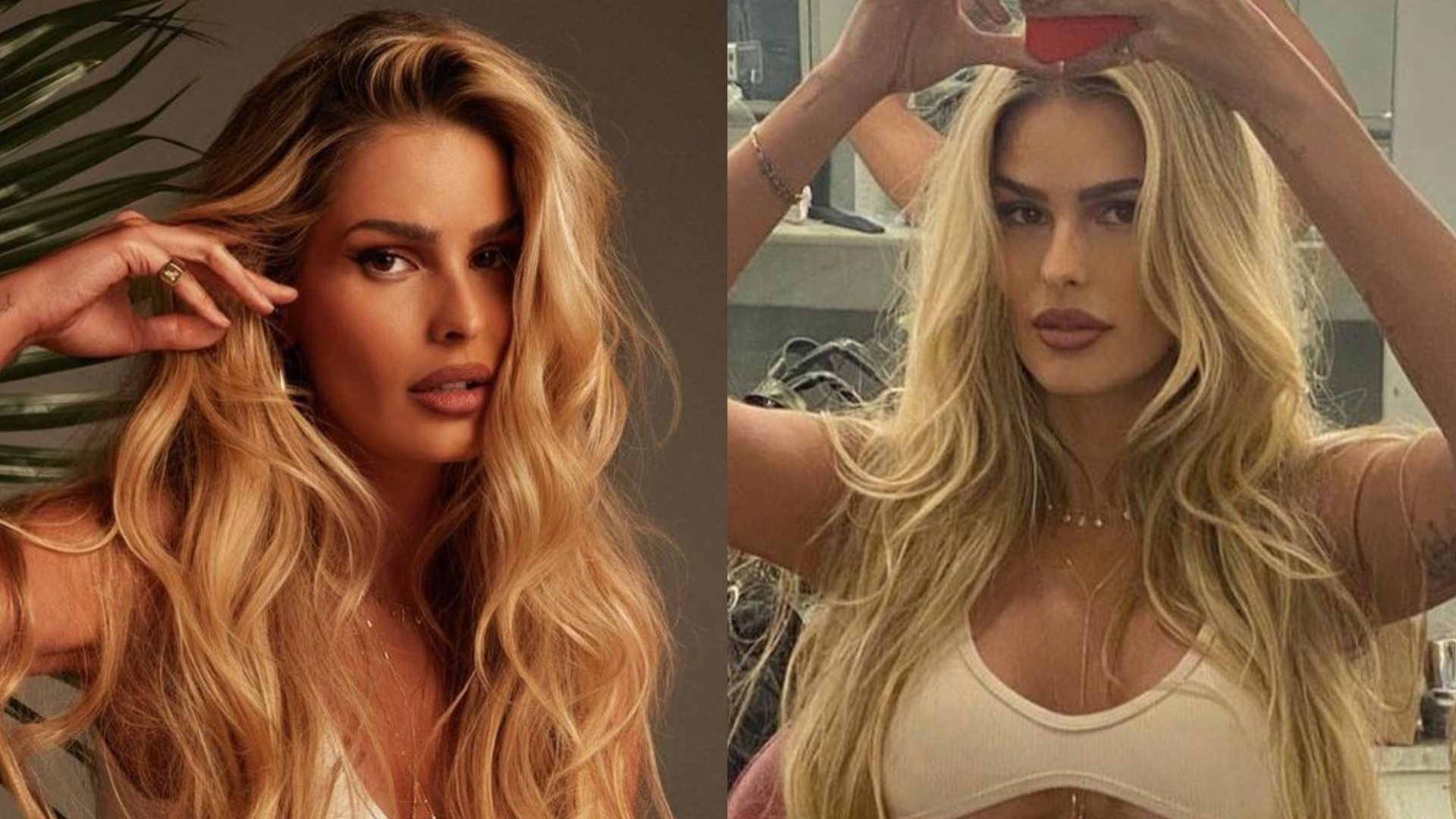 Só de lingerie, Yasmin Brunet ostenta cintura fininha em clique ousado: ”Uma mulher dessa!”