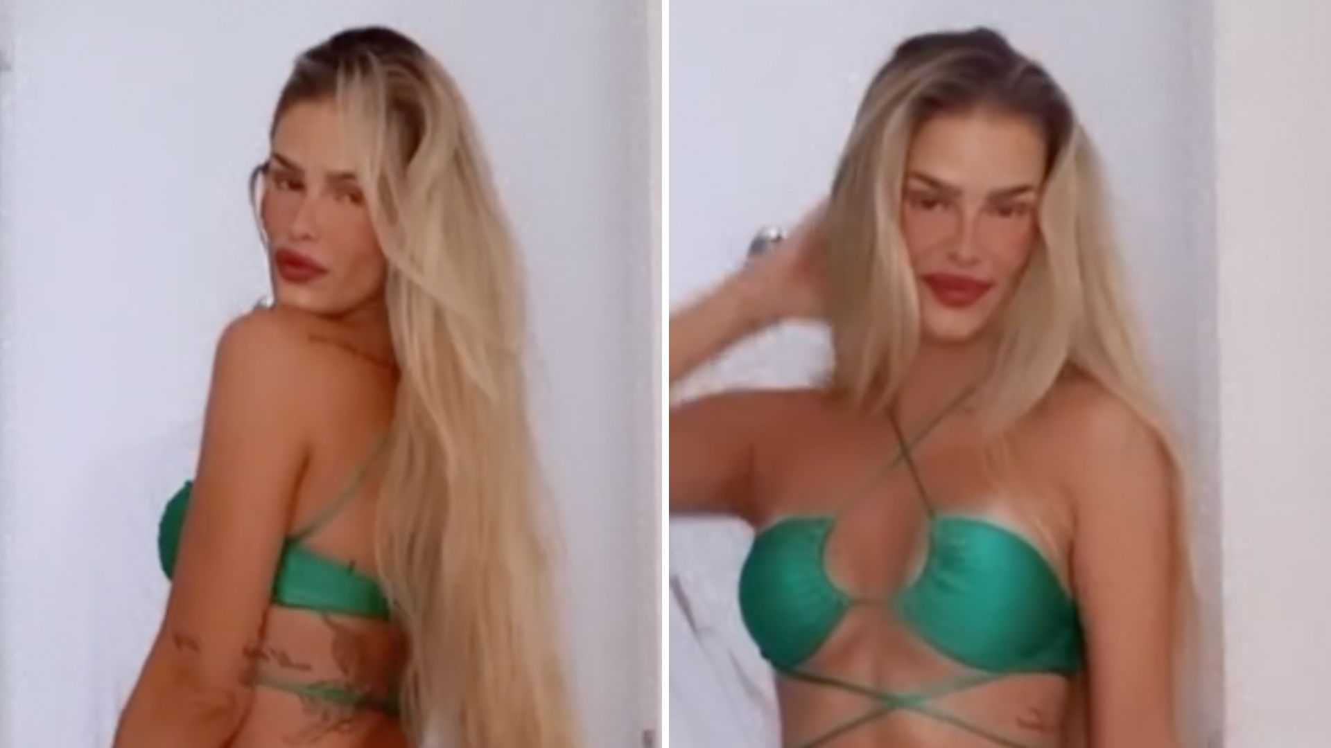 Yasmin Brunet posa de biquíni cavadíssimo e seguidores reagem: “Prikito sequinho”