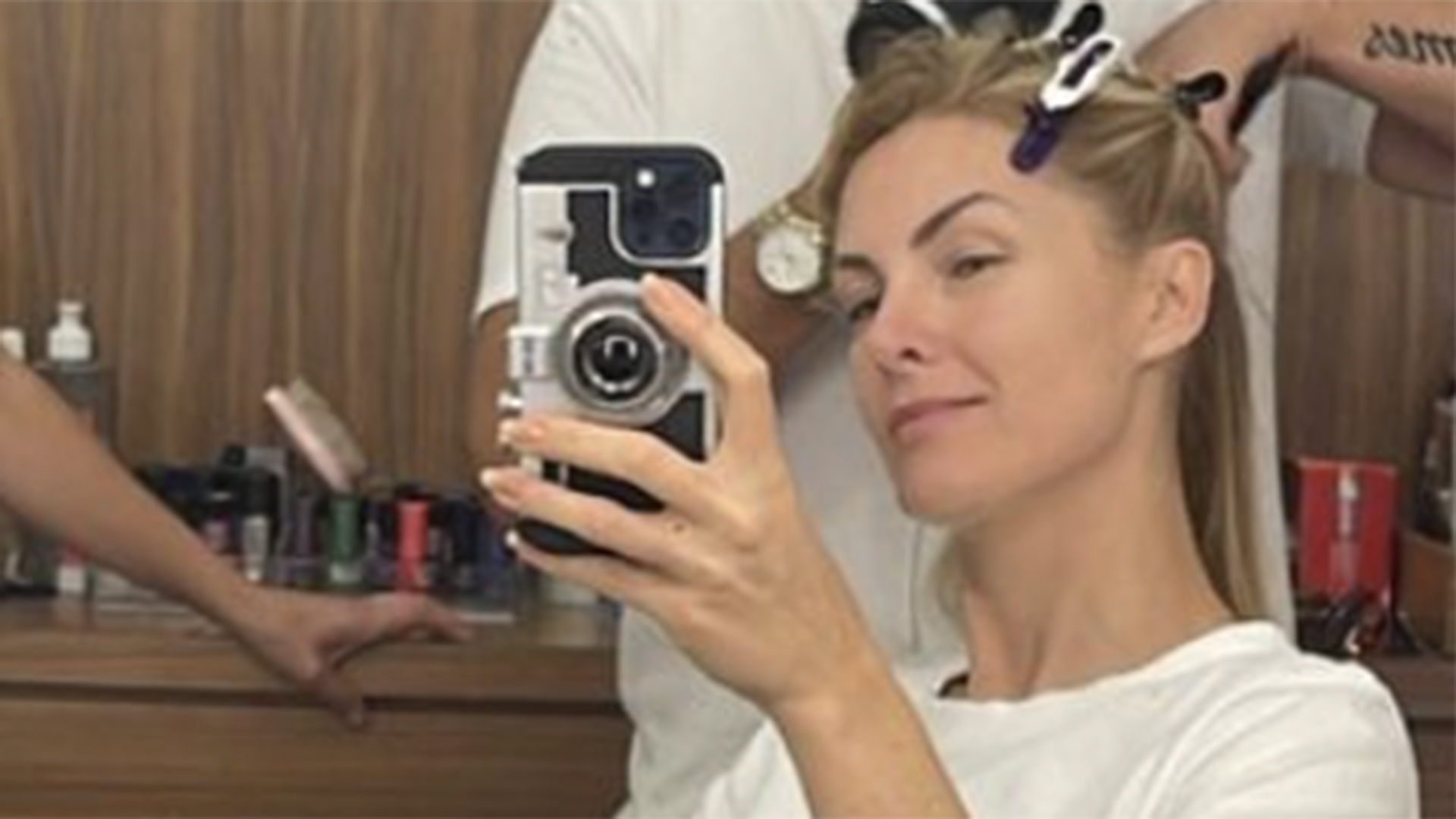 Ana Hickmann surge no camarim logo cedo e diz: ‘Mais forte’