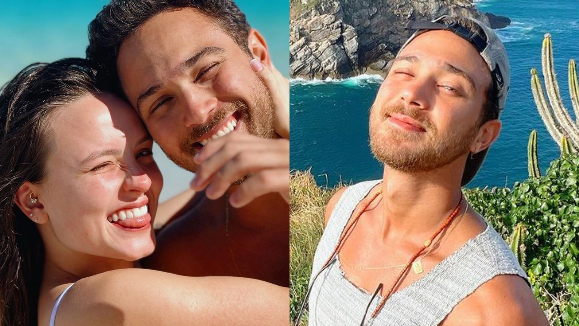André Luiz Frambach posa na praia e Larissa Manoela se derrete: “Só você!”