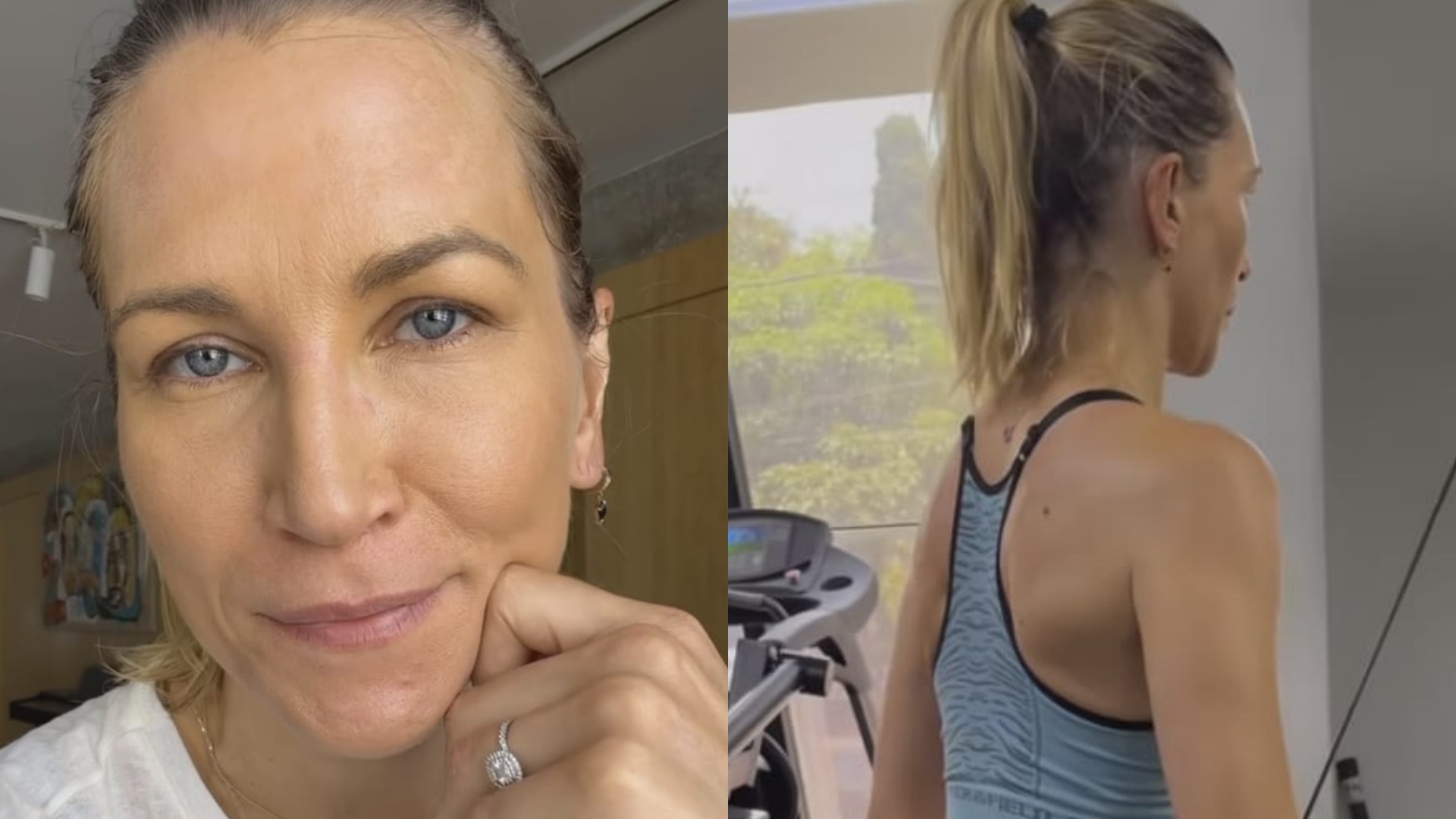 Anne Lottermann exibe corpo sarado durante treino na academia