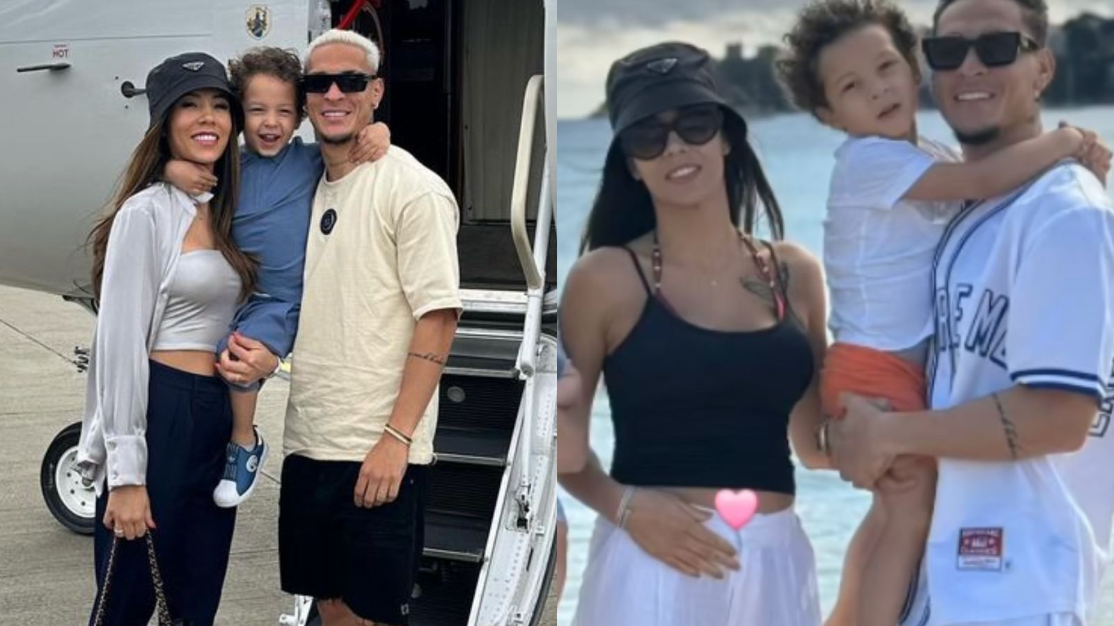 Esposa do jogador Antony anuncia gravidez do segundo filho e revela nome