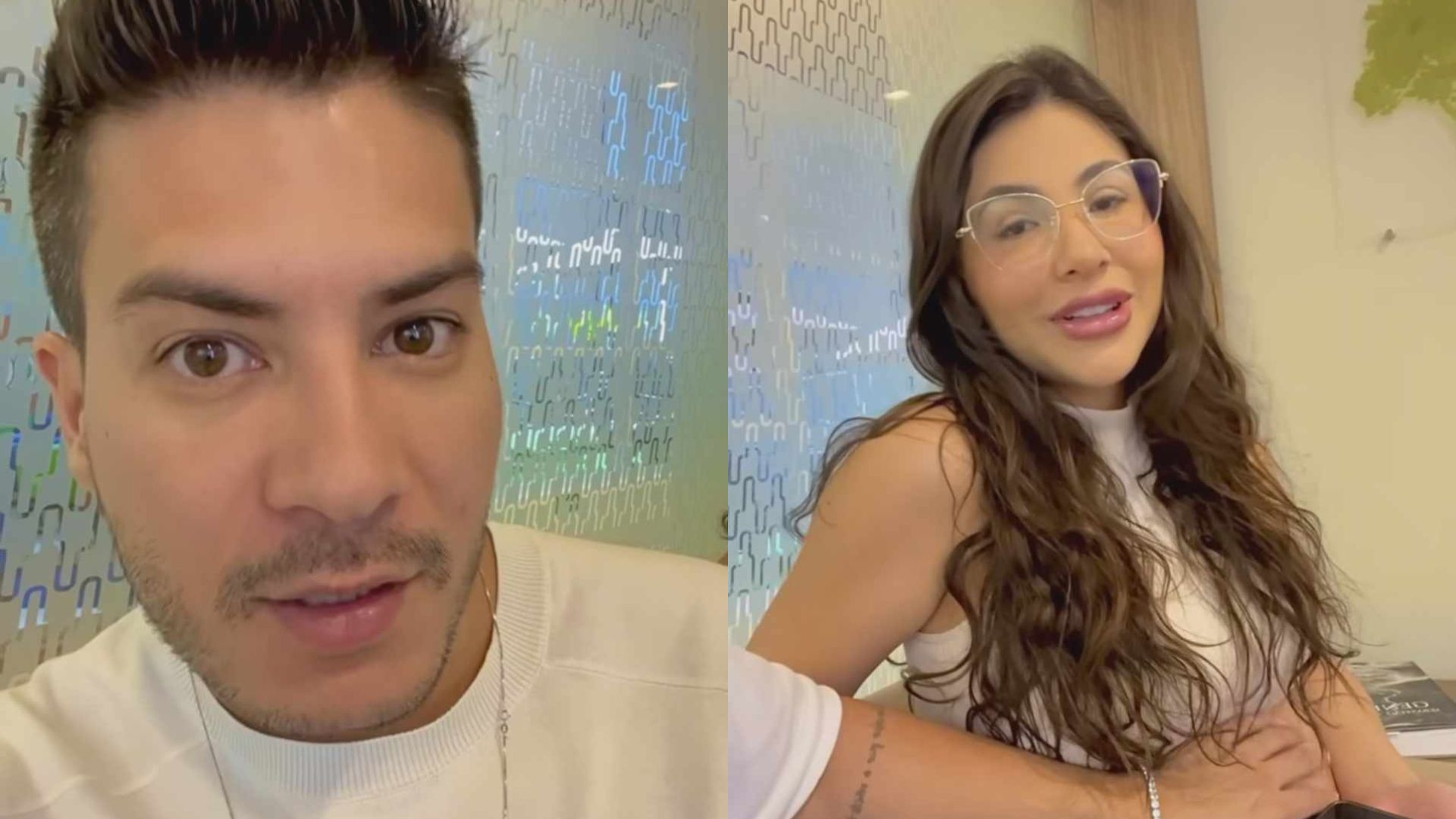 Arthur Aguiar acompanha ex-namorada grávida em exames de rotina