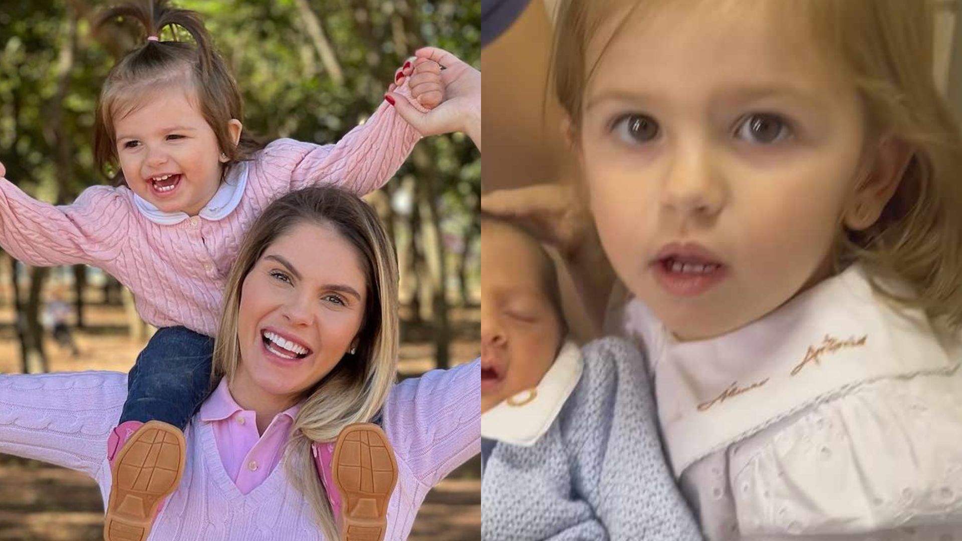 Bárbara Evans encanta ao mostrar o primeiro encontro entre seus filhos