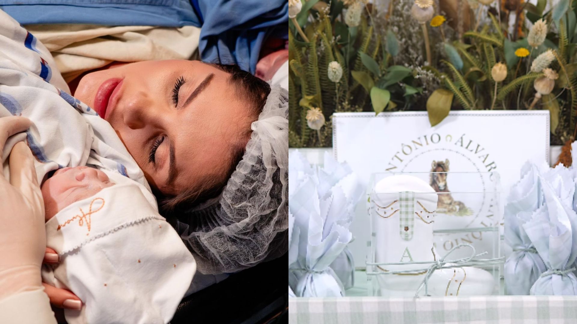 Bárbara Evans mostra detalhes do quarto da maternidade de filhos gêmeos