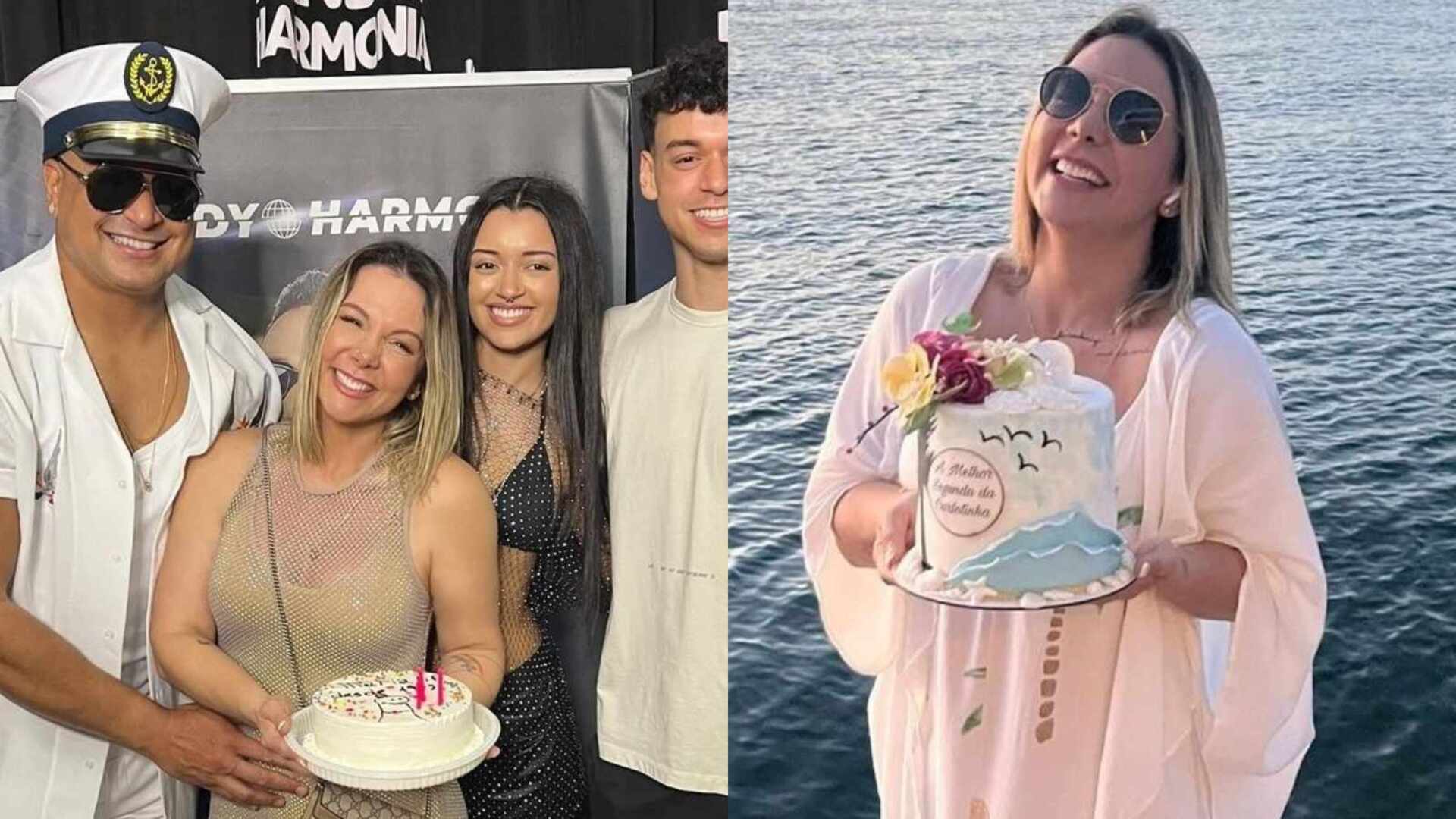 Carla Perez mostra festas de seu aniversário de 46 anos