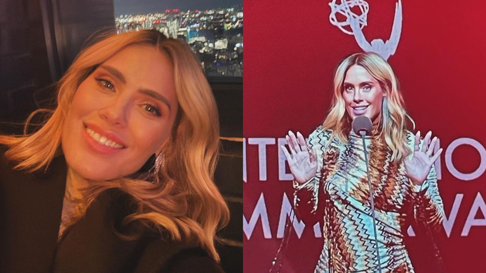 Carolina Dieckmann abre o álbum de fotos no Emmy Internacional: “Um paraíso”