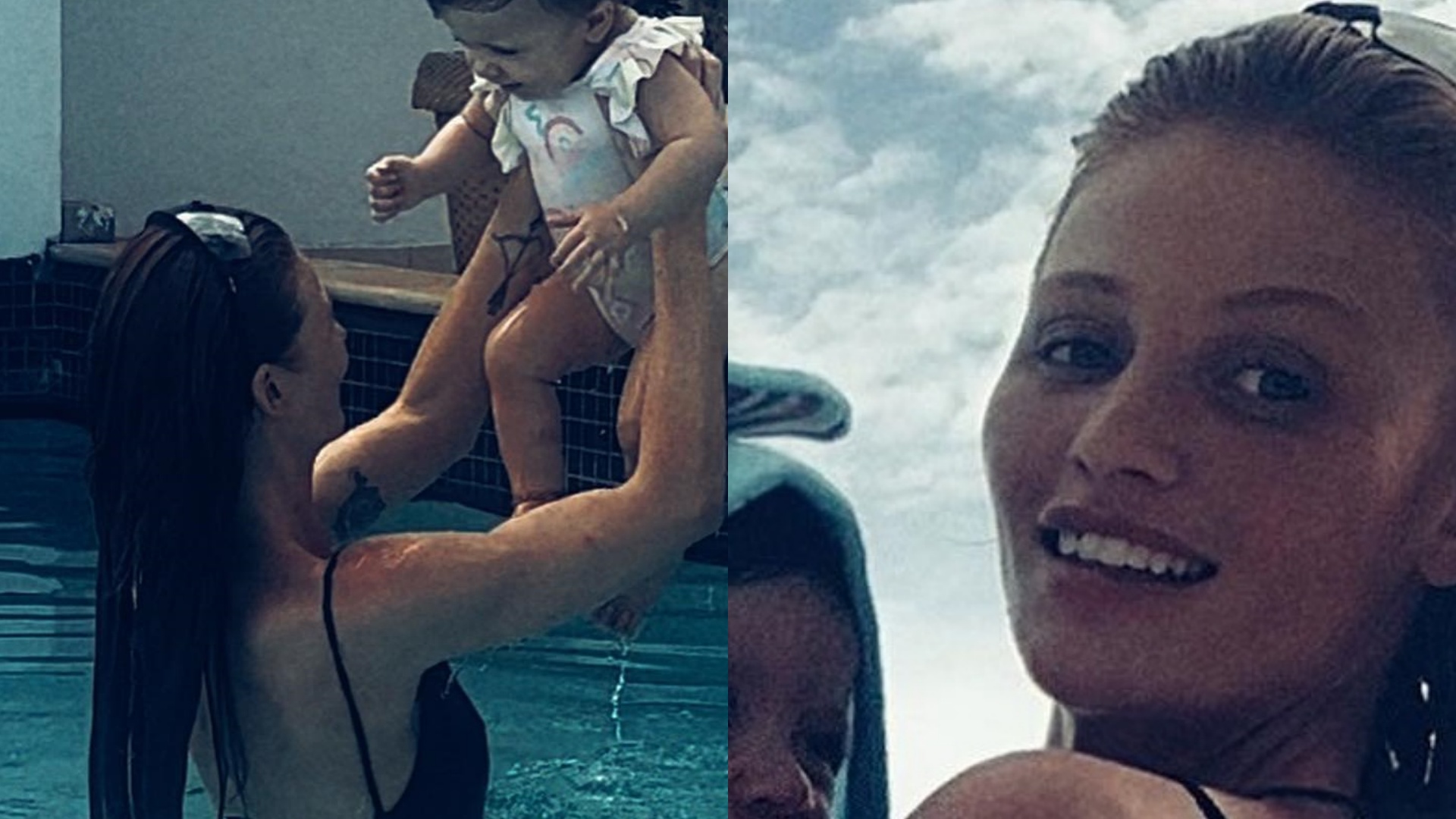 Cintia Dicker encanta ao curtir o dia na piscina com a filha: “Que lindeza”