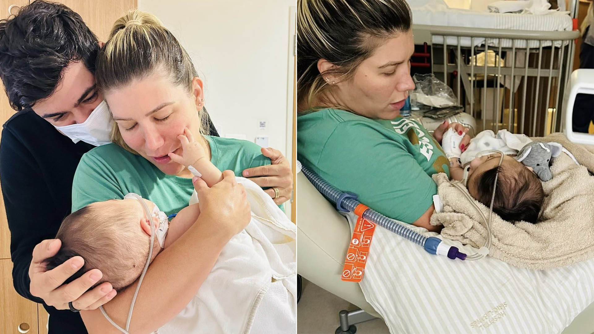 Esposa de Cristiano fala sobre o filho: ‘O pós-cirúrgico assusta’