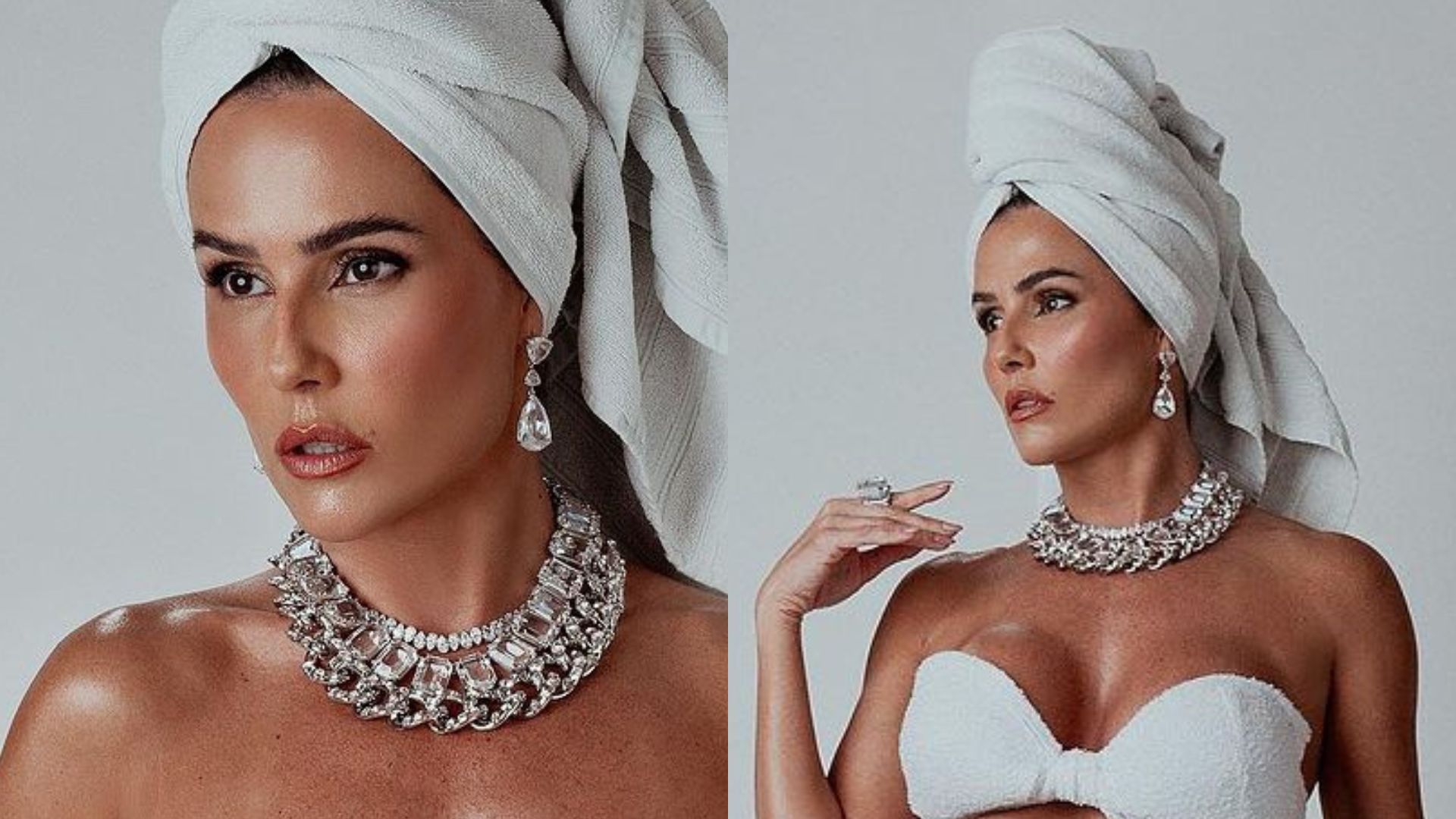 Deborah Secco aposta em look ousado no Prêmio Multishow: “Sai do banho e fui!”