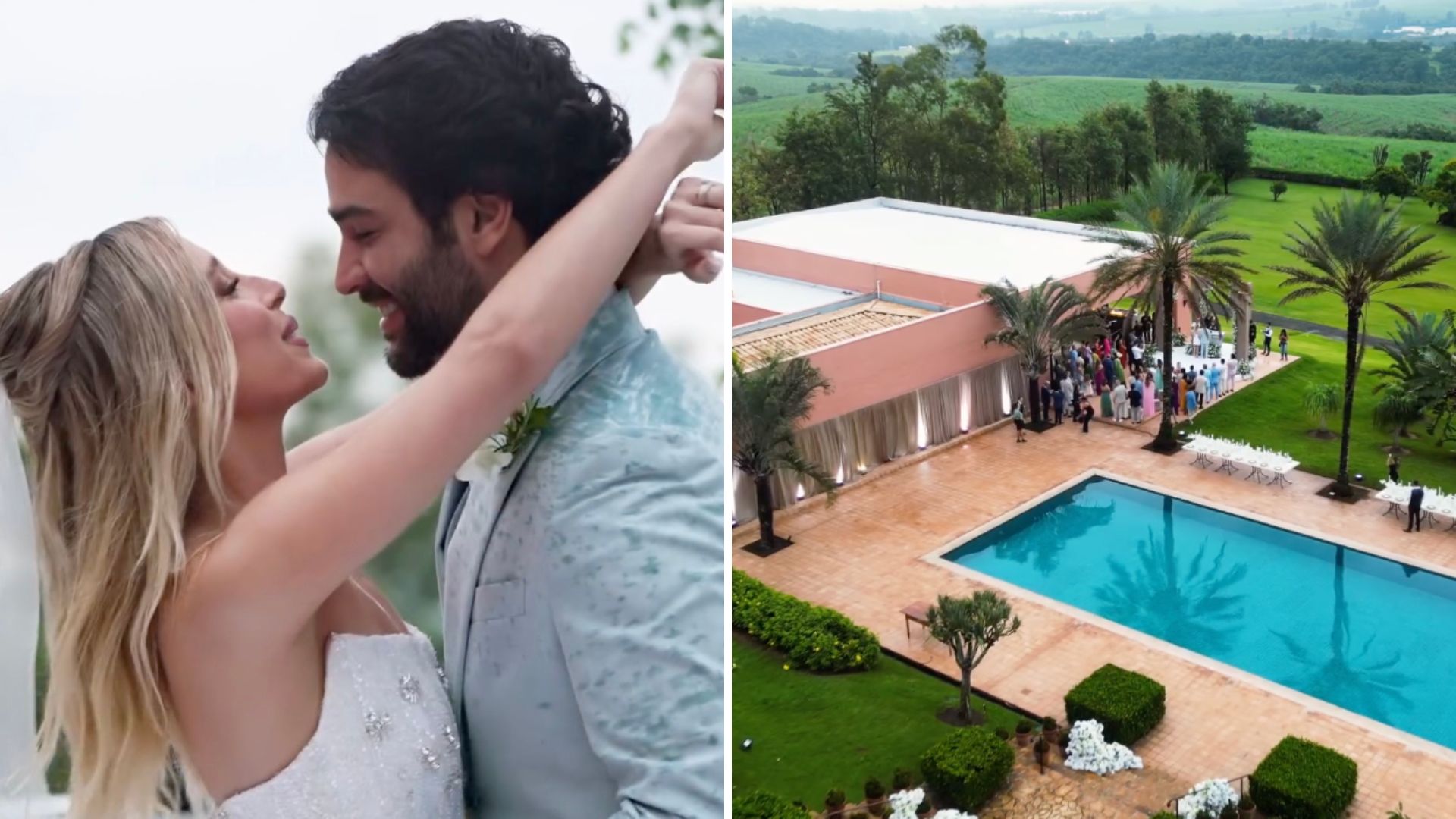 Vestido ousado e decoração romântica: os segredos do casamento de Duda Reis