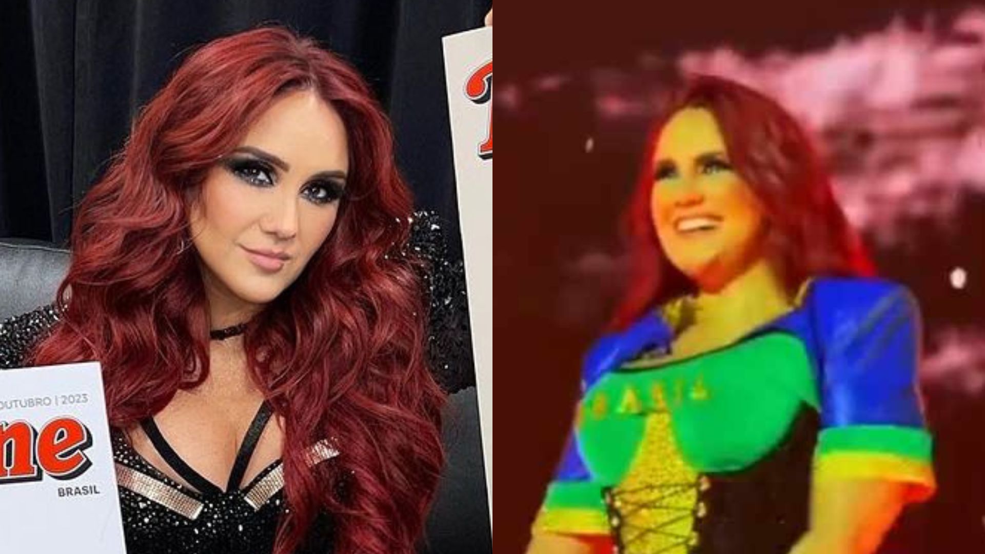 Dulce Maria aposta em look temático para primeiro show do RBD no Brasil