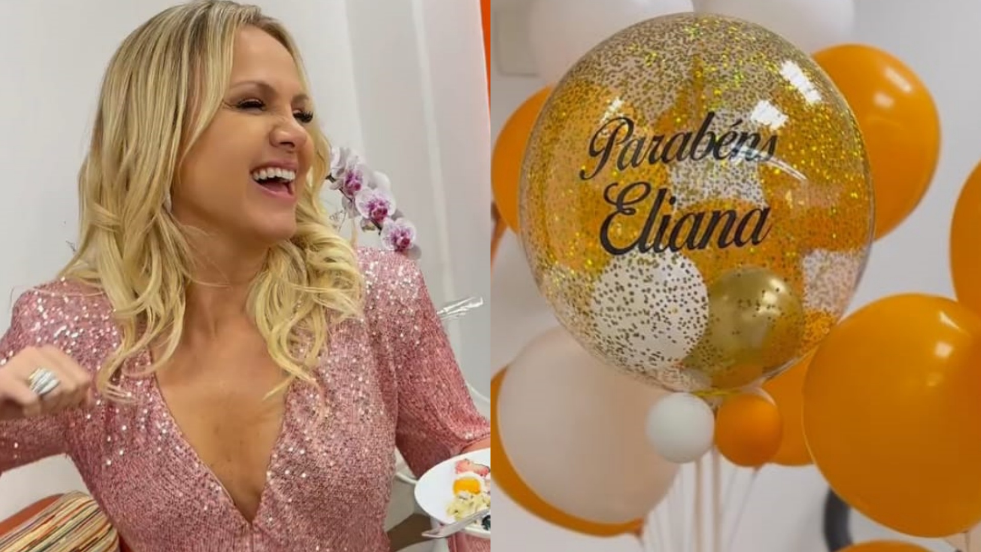 Eliana se diverte em festa de aniversário organizada por equipe do SBT
