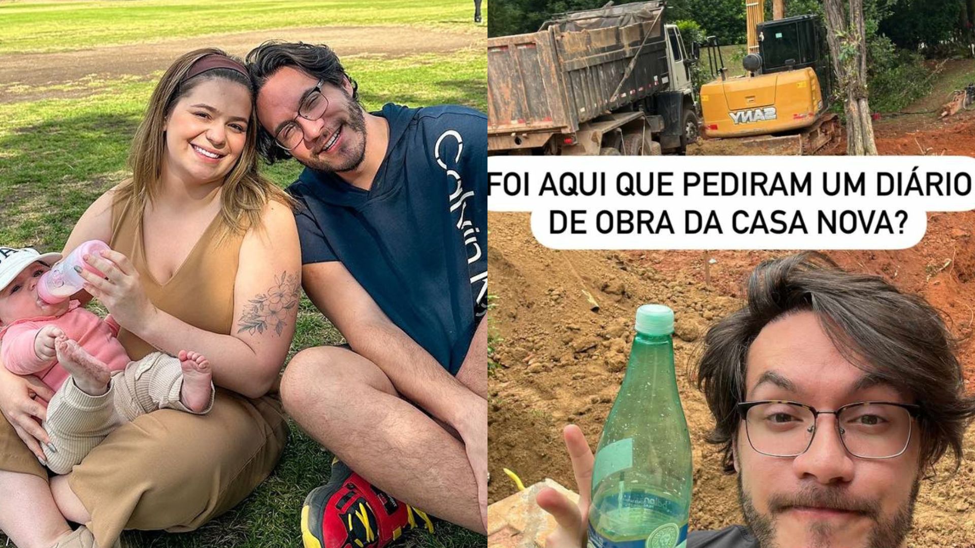 Eliezer visita obra de sua mansão com Viih Tube e mostra detalhes da reforma