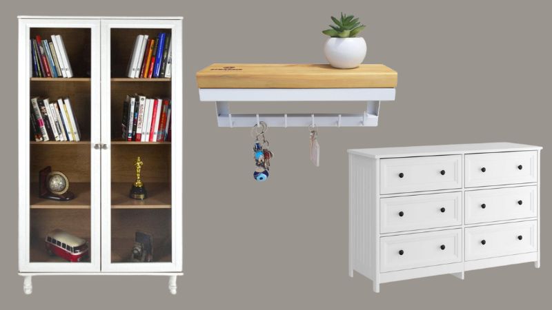 Estante, prateleira, penteadeira e mais: 11 itens para casa com até 25% off