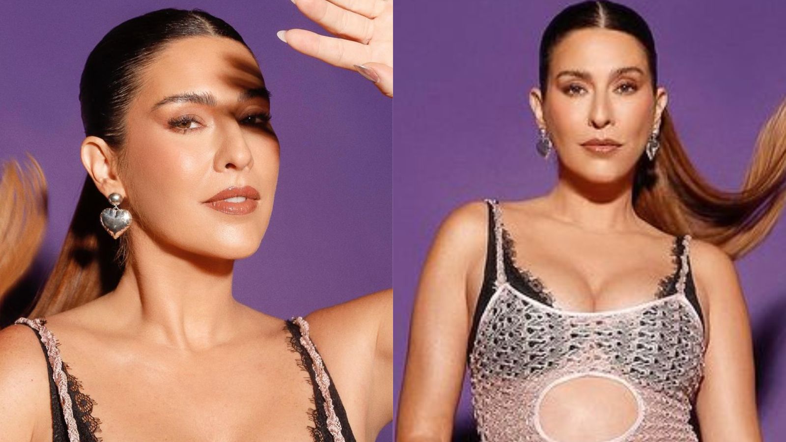 Fernanda Paes Leme exibe barrigão com vestido transparente: “Acompanhada da Pilar”