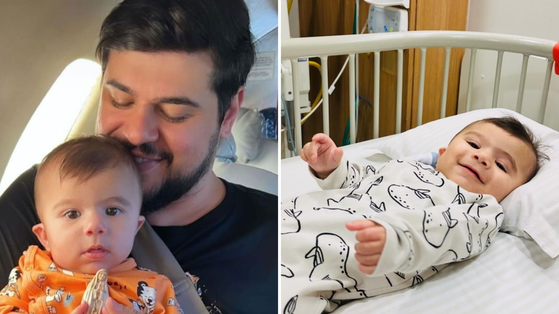Bebê de Cristiano é internado para cirurgia delicada: “Seu pai vai lutar por você”