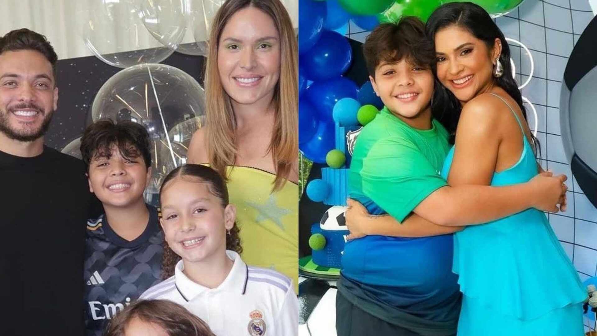 Filho de Wesley Safadão e Mileide Mihaile tem festas separadas com os pais