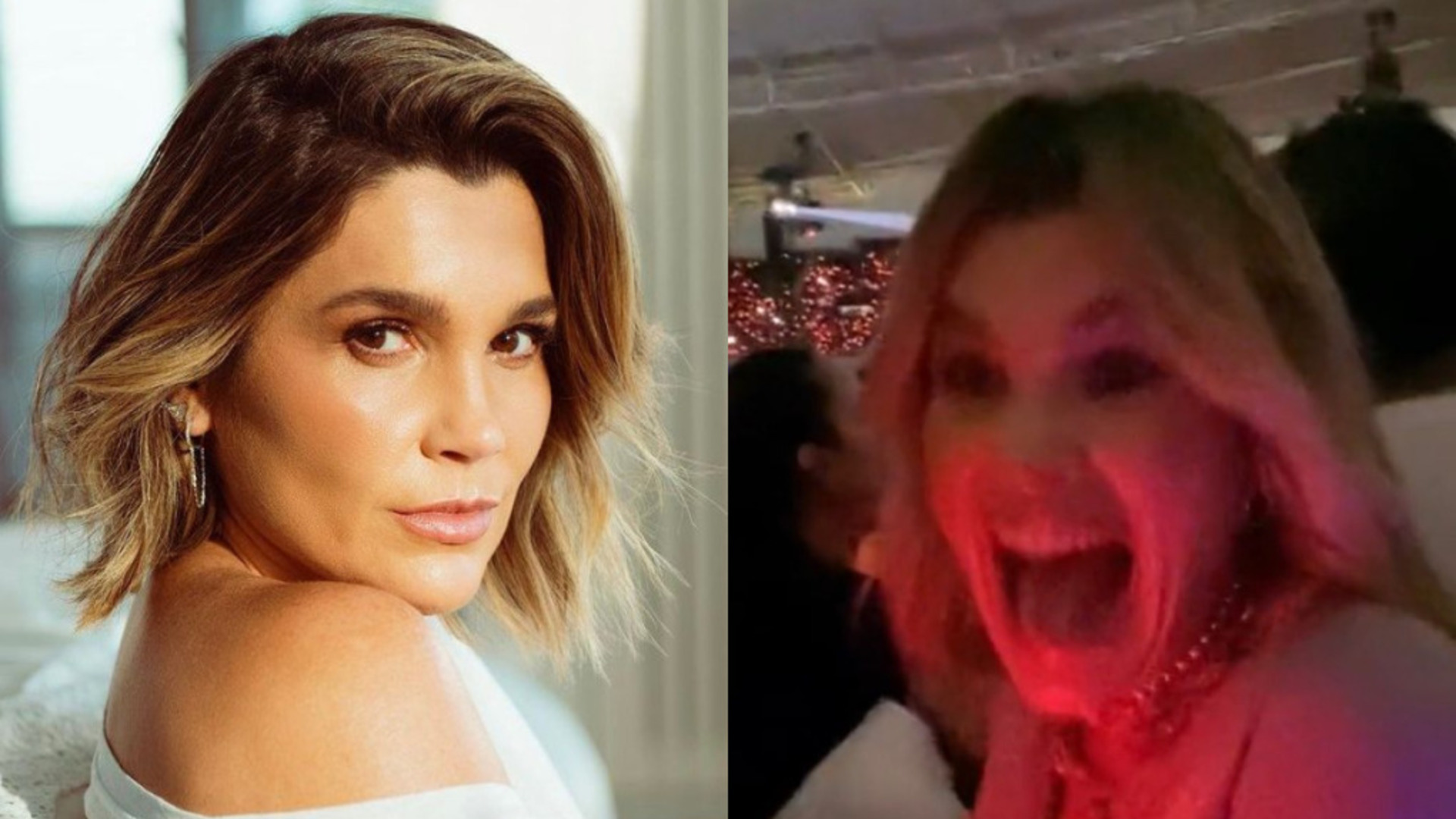 Vídeo de Flávia Alessandra em show de Taylor Swift viraliza: “Alguém viu?”