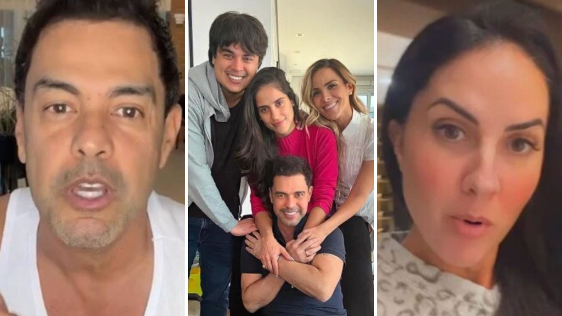 Zezé di Camargo se pronuncia após noiva ser acusada de atacar sua família:  “Lado errado”