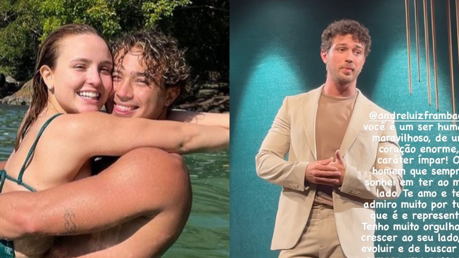 Larissa Manoela recebe declaração de André Luiz Frambach: ‘Conexão é única’