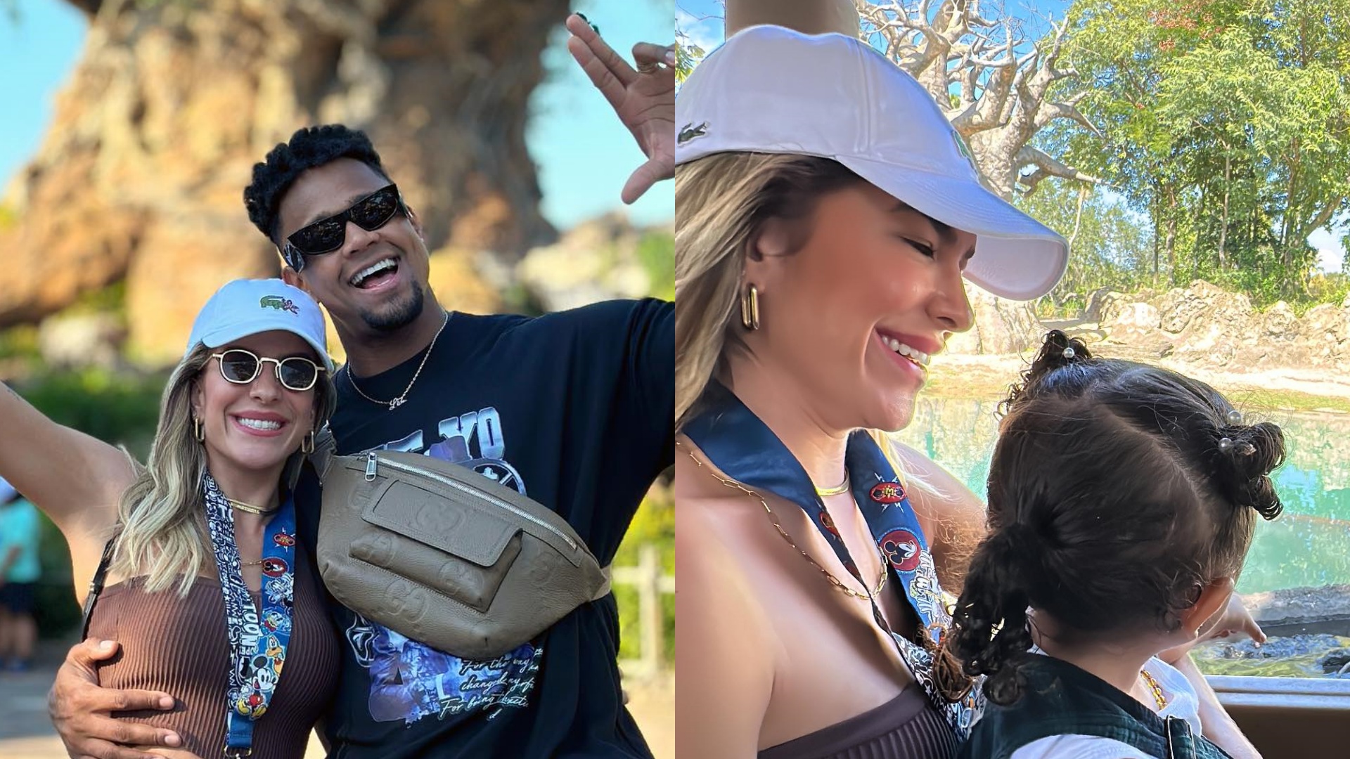 Lore Improta encanta ao abrir o álbum de fotos de sua viagem em família