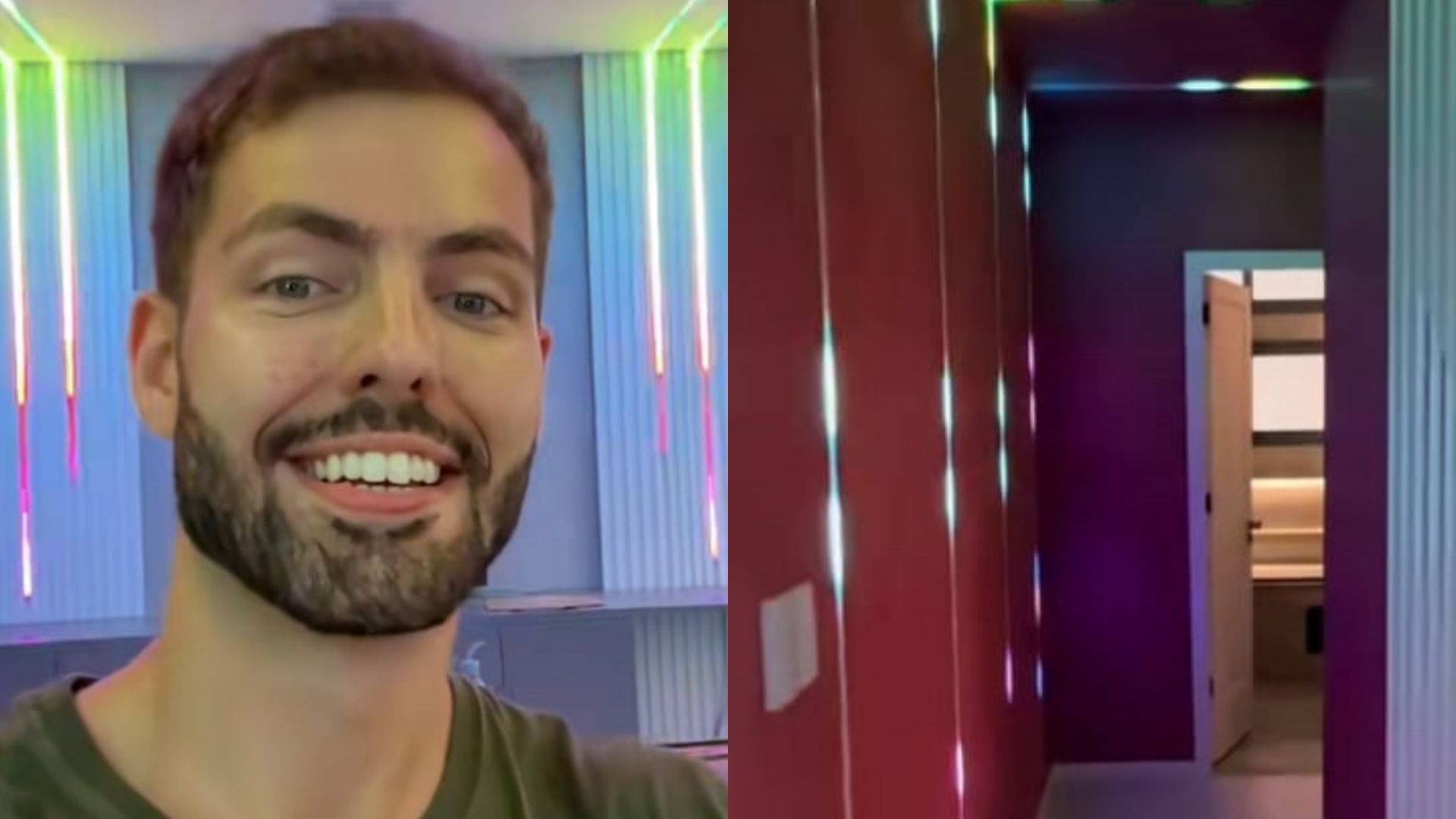 Matheus Costa choca ao mostrar reforma do apartamento: “Minha própria boate”