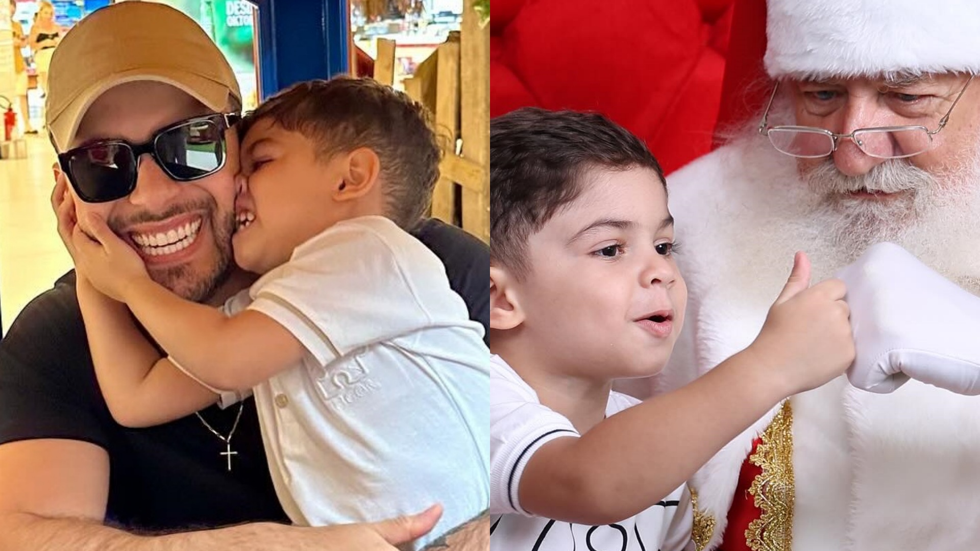 Murilo Huff mostra passeio com o filho: “Visitar o bom velhinho”