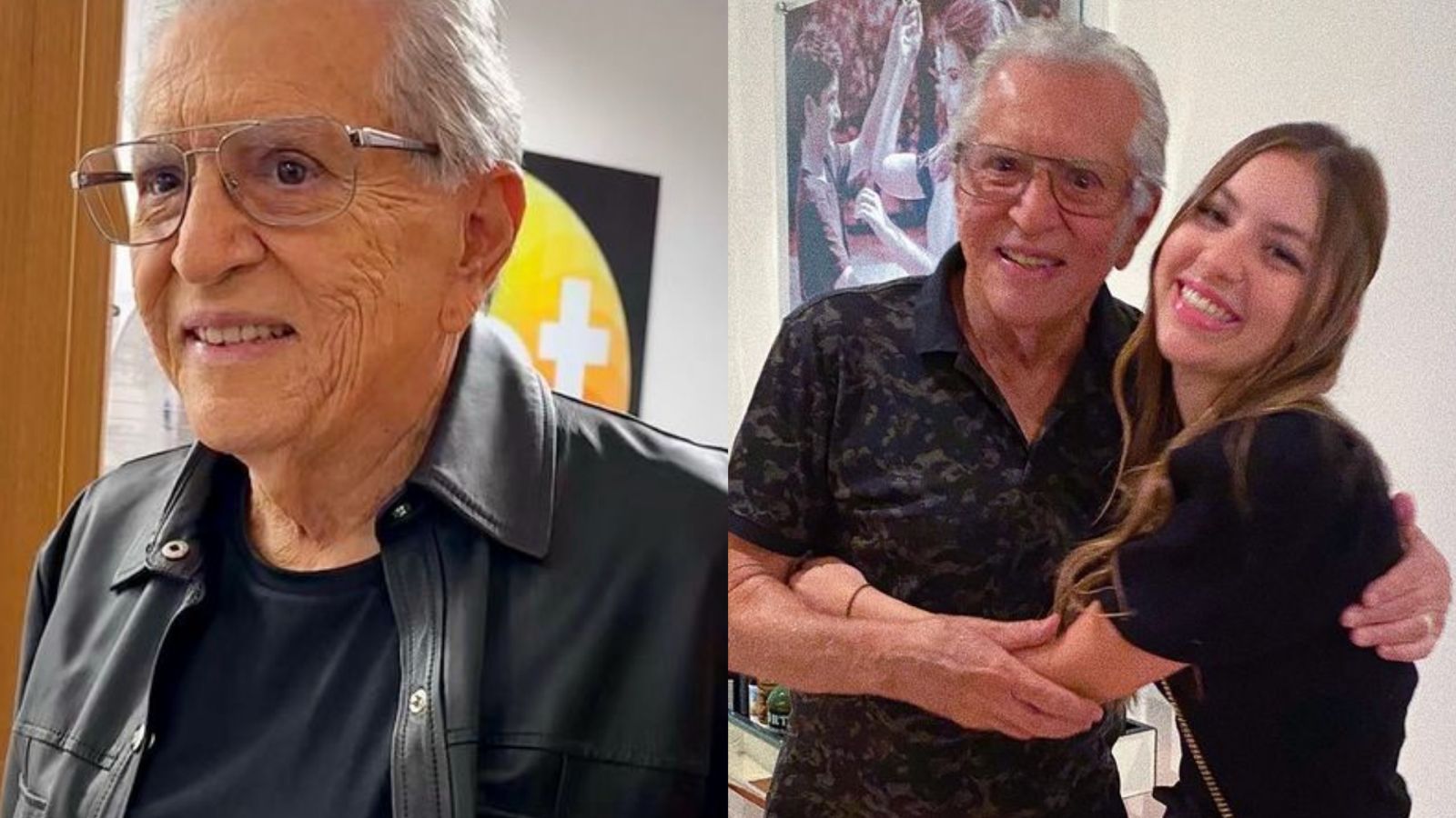 Neta de Carlos Alberto de Nóbrega atualiza estado de saúde do avô: “Trincou”