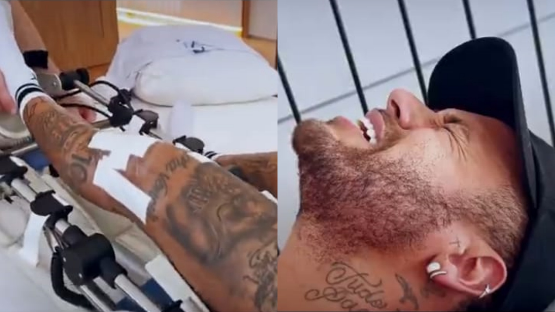 Neymar realiza tratamento doloroso para se recuperar de lesão no joelho