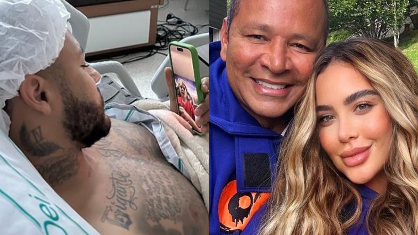 Neymar Jr recebe apoio do pai e da irmã após cirurgia: ‘Força e paciência’