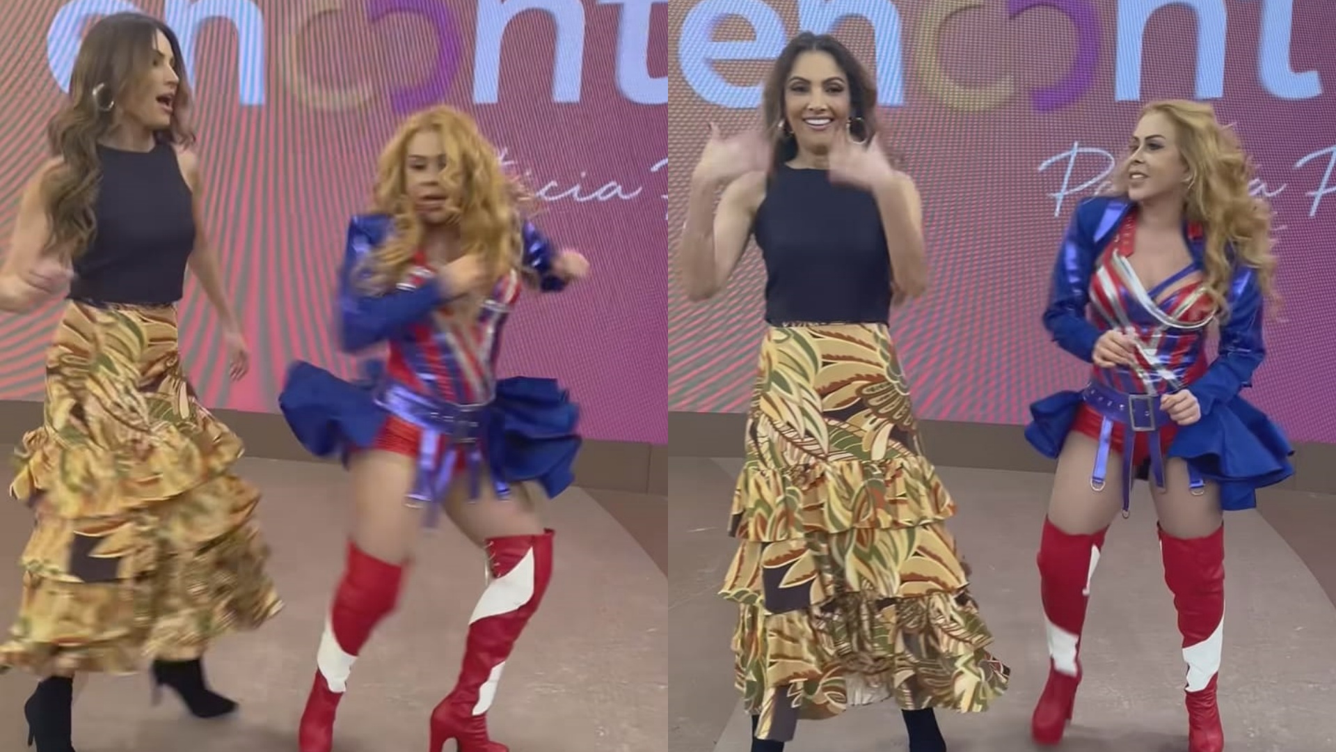 Patrícia Poeta arrasa ao dançar com Joelma: “Mandou muito bem”