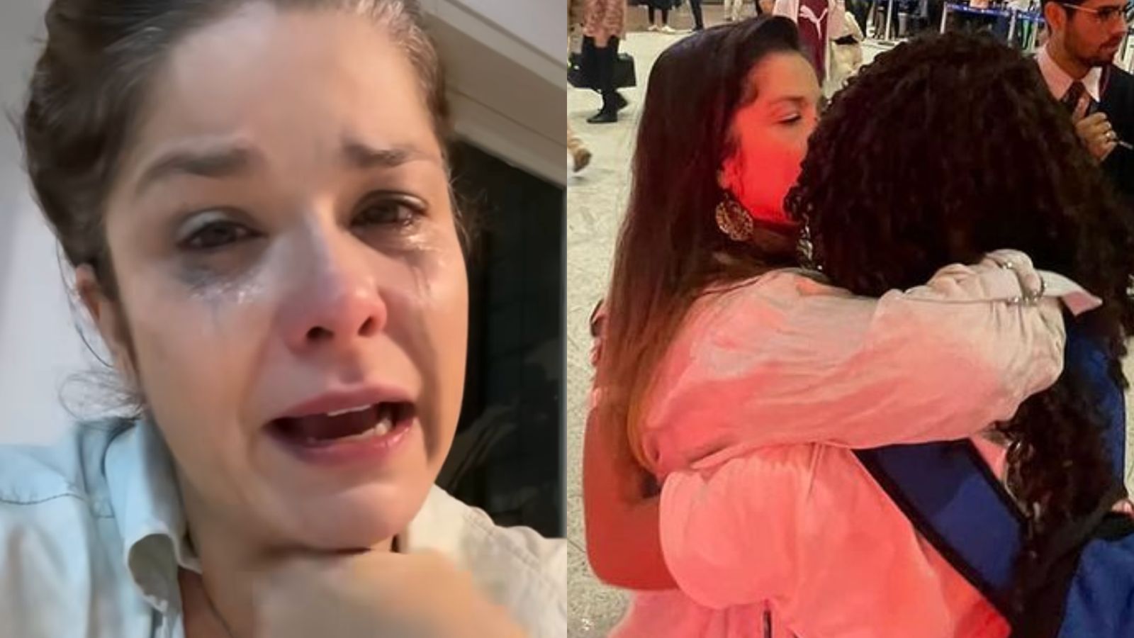 Samara Felippo cai no choro ao se despedir da filha: ‘Foi morar com o pai’