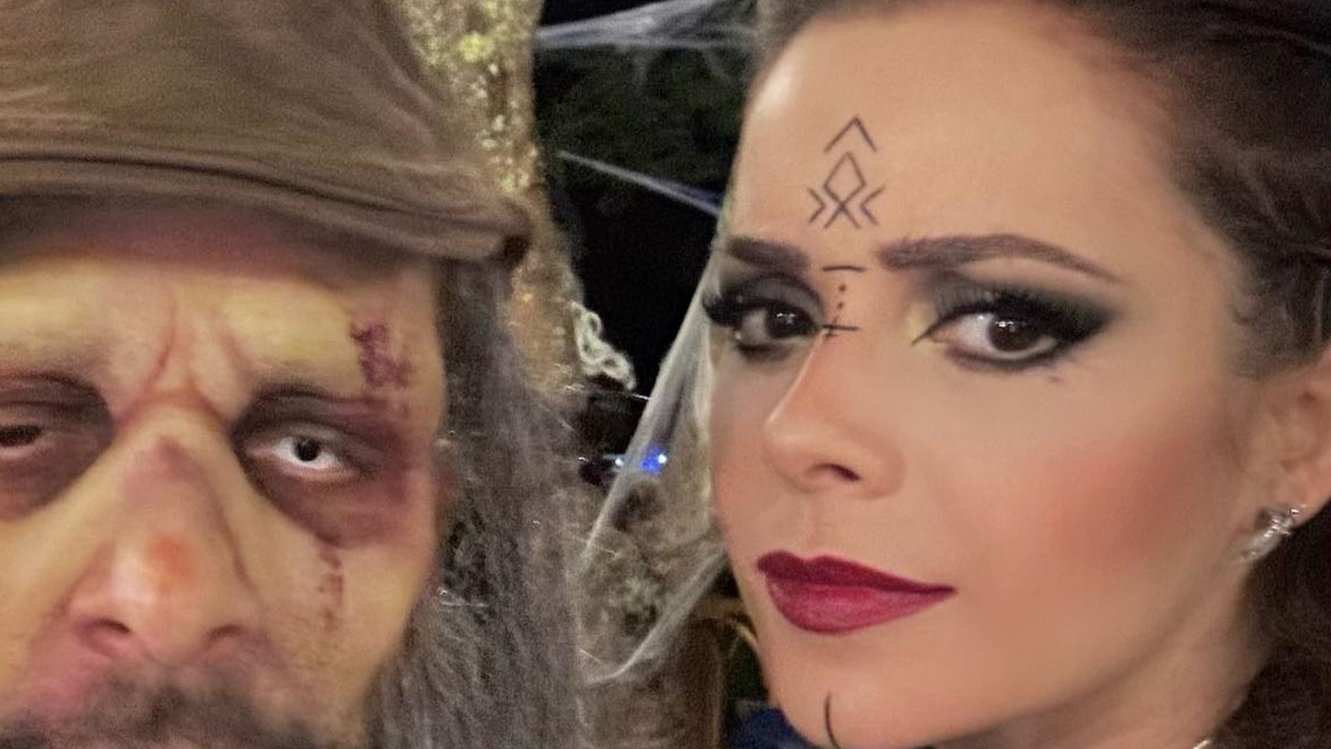 Junior Lima surge irreconhecível em festa à fantasia com Sandy