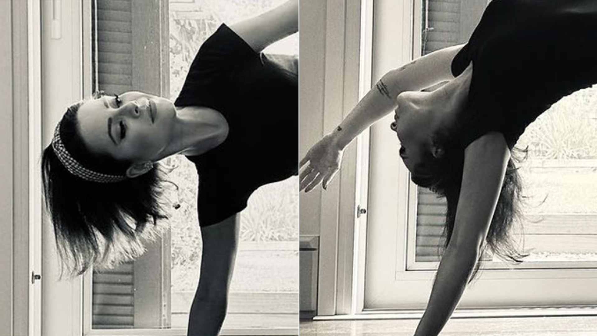Magérrima, Sandy esbanja flexibilidade em novas fotos
