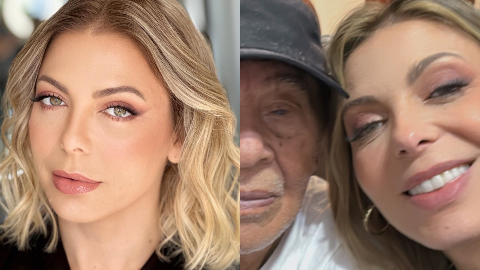 Sheila Mello surge em clique raro ao lado do avô: “Colo amoroso”