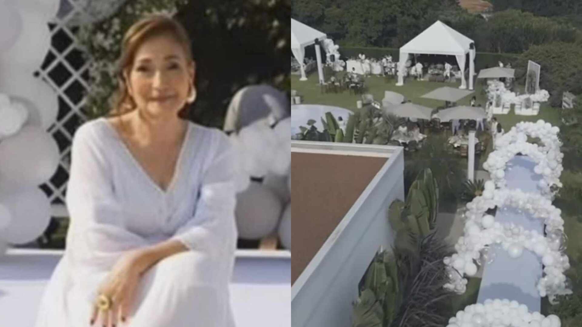 Filho de Sonia Abrão faz chá revelação luxuoso; veja como foi