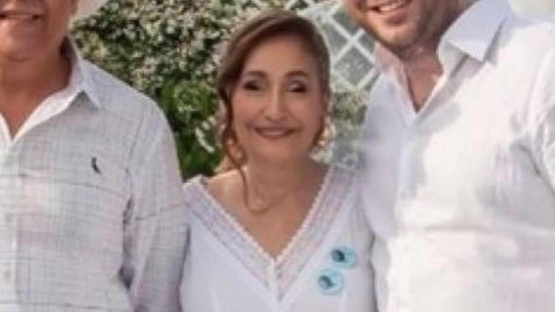 Ao lado do ex-marido, Sonia Abrão surge em foto com filho e nora