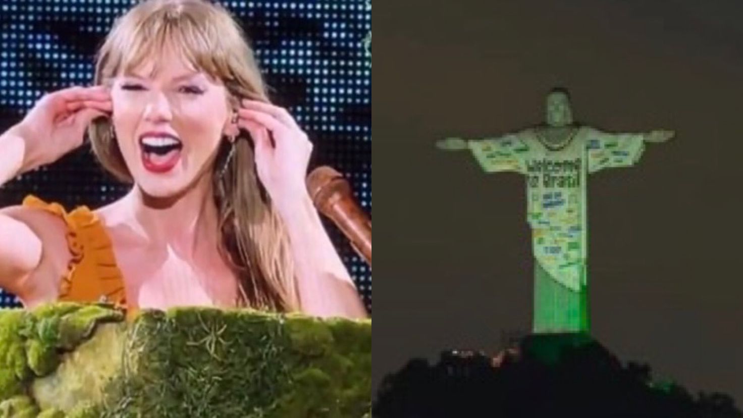 Taylor Swift fala sobre homenagem feita no Cristo Redentor em show e agradece os fãs
