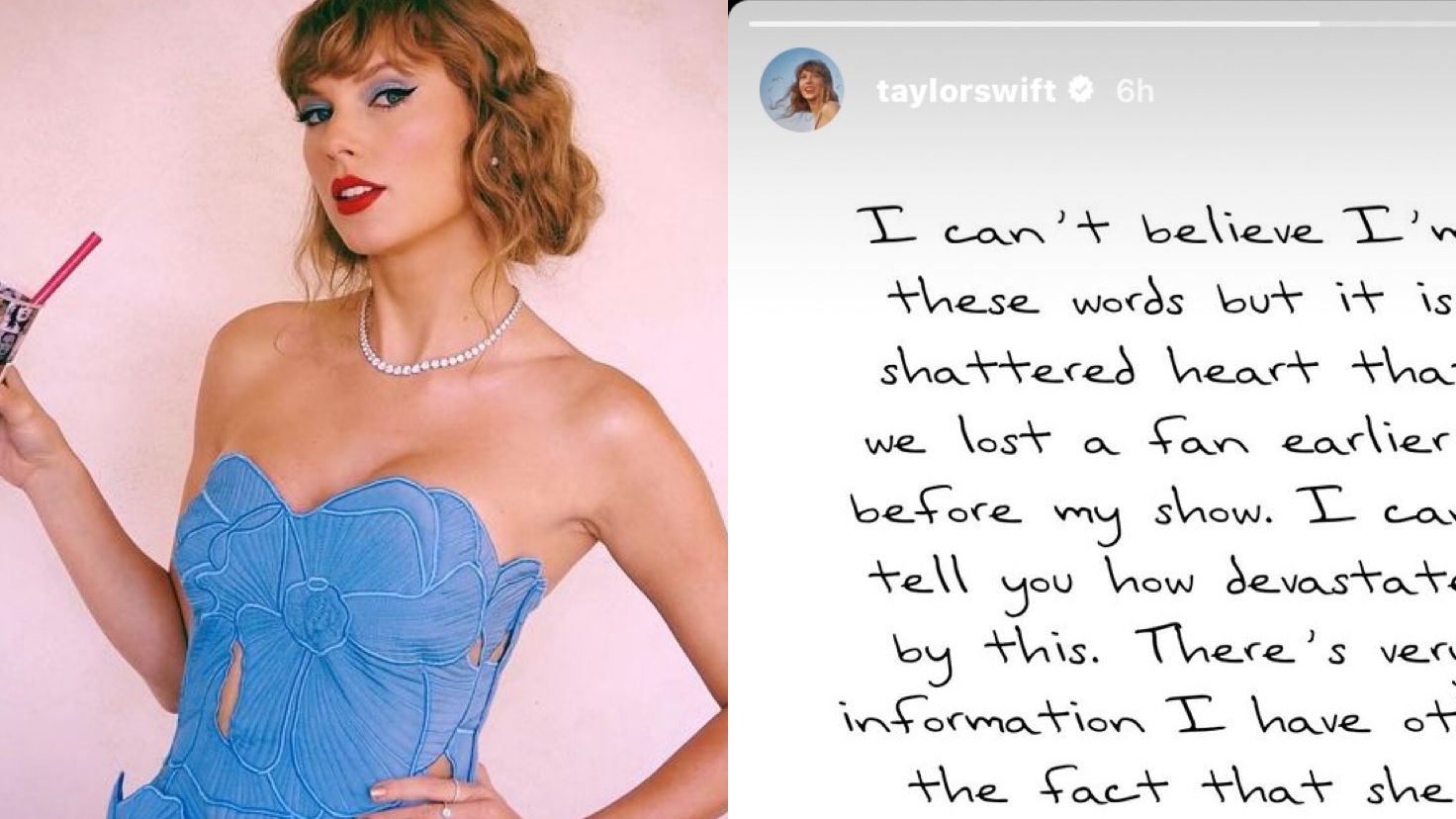 Taylor Swift lamenta morte de fã de 23 anos em seu show no Rio de Janeiro: ‘Coração destroçado’