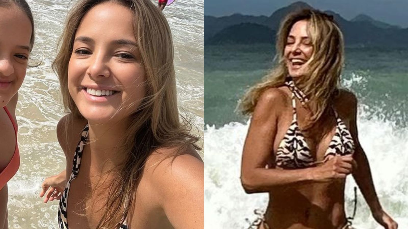 Ticiane Pinheiro esbanja beleza em dia na praia com as filhas: ‘Garotas de Ipanema’