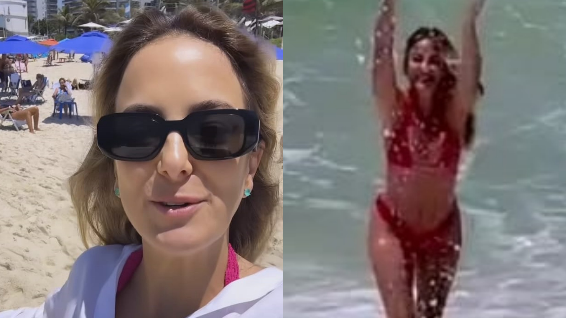 Ticiane Pinheiro esbanja corpo escultural em dia de praia: “Maravilhosa”